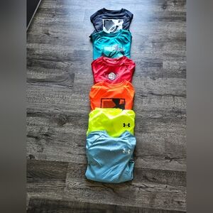 Bundle of 6 Boys Under Armour shirts small